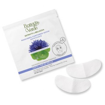 Masca de fata pentru ochi, pentru toate tipurile de ten, cu extract de Centella si apa din flori de albastrele