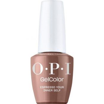 Lac de Unghii Semipermanent Vegan si Hema-Free - OPI Gel Color, nuanta Espresso Your Inner Self, 15 ml