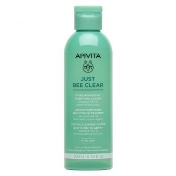 Lotiune purifianta pentru pori dilatati Just Bee Clear Apivita, 200 ml