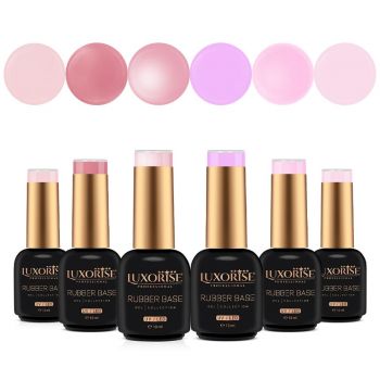 Set 6 Rubber Base 10ml LUXORISE, Princess Charm