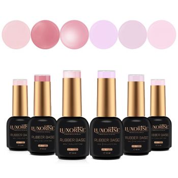 Set 6 Rubber Base 10ml LUXORISE, Princess Charm
