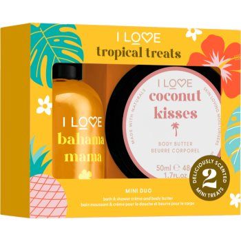 I Love Tropical Treats set cadou pentru corp