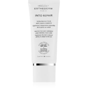 Institut Esthederm Into Repair Protective And Anti-Wrinkle Creme SPF 50+ cremă de față protectoare pentru intoleranța la soare SPF 50+
