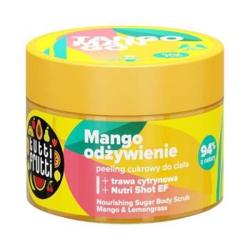 Scrub Hranitor pentru Corp cu Mango si Lemongrass- Tutti Frutti Nourishing Sugar Body Scrub, Farmona, 300 g