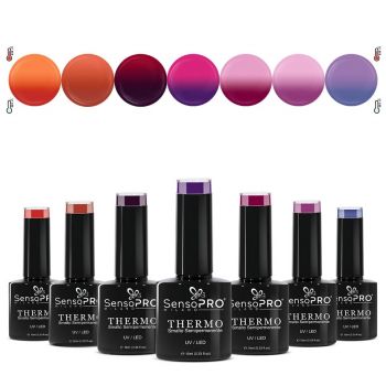 Set 6 + 1 Gratis Oje Semipermanente Thermo SensoPRO Milano, Mystic Tones