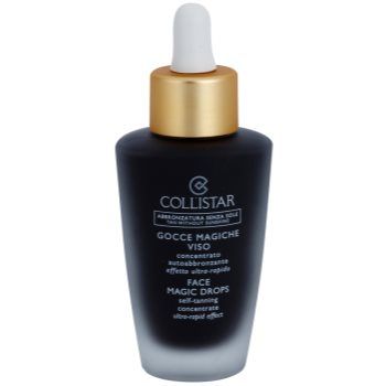 Collistar Magic Drops Face Self-Tanning Concentrate autobronzant concentrate pentru ten pentru un bronz intens