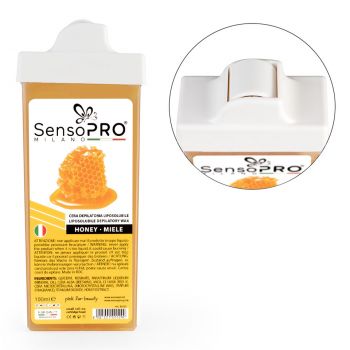 Ceara Epilat Unica Folosinta SensoPRO Milano, Rezerva Honey 100 ml, Aplicator Ingust de firma originale
