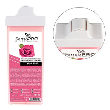 Ceara Epilat Unica Folosinta SensoPRO Milano, Rezerva Titanio Rosa 100ml, Aplicator Ingust