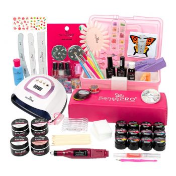 Kit Unghii False cu Gel UV SensoPRO Milano 15ml - Promotie #39 + CADOU Geanta Manichiura