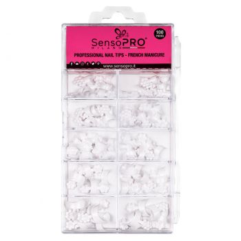 Varfuri tipsuri manichiura french SensoPRO Milano, 100 bucati