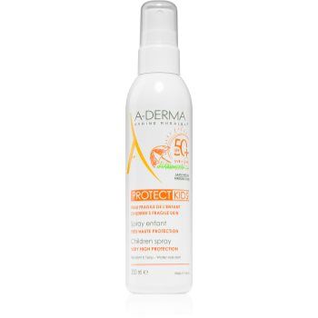 A-Derma Protect Kids Children Invisible Spray spray pentru protecție solară SPF 50+ pentru copii