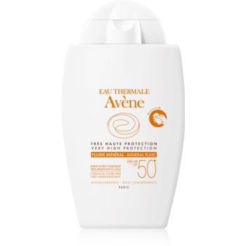 Avène Sun Minéral fluid protector fără filtre chimice SPF 50+