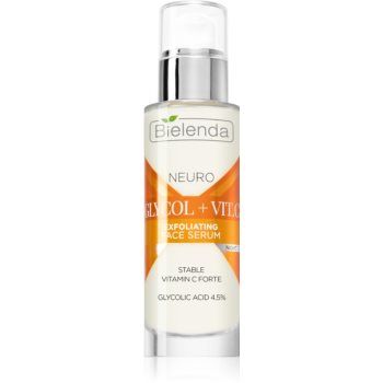 Bielenda Neuro Glicol + Vit. C ser de noapte regenerator cu efect exfoliant