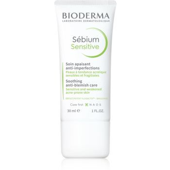 Bioderma Sébium Sensitive crema intensă de hidratare și calmare pentru piele uscata si iritata in urma tratamentului antiacneic