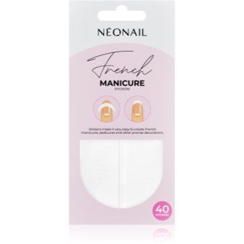 NEONAIL French Manicure Stickers folii autocolante pentru unghii