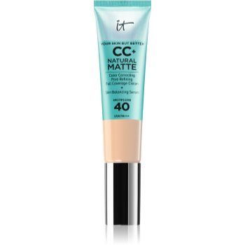 IT Cosmetics Your Skin But Better CC+ Natural Matte machiaj cu efect matifiant SPF 40