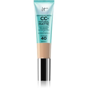 IT Cosmetics Your Skin But Better CC+ Natural Matte machiaj cu efect matifiant SPF 40