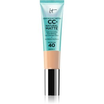 IT Cosmetics Your Skin But Better CC+ Natural Matte machiaj cu efect matifiant SPF 40