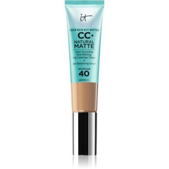IT Cosmetics Your Skin But Better CC+ Natural Matte machiaj cu efect matifiant SPF 40