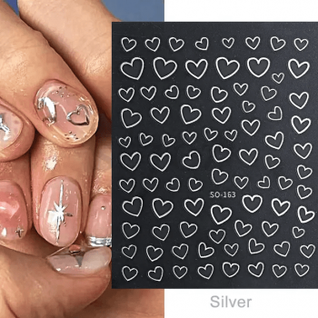 Sticker decor unghii SO-163 Silver - SO-163ALB - Everin