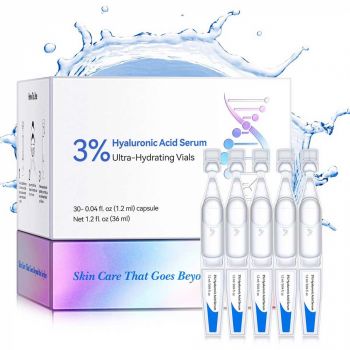 Fiole cu Acid Hialuronic 3%, Ultra Hidratante, Premium, 30 Fiole x 1.2 ml