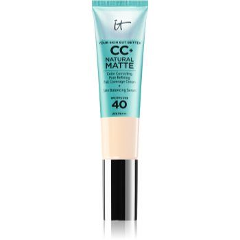 IT Cosmetics Your Skin But Better CC+ Natural Matte machiaj cu efect matifiant SPF 40
