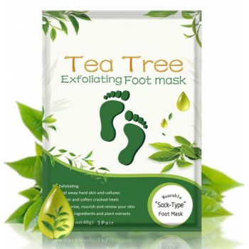 Masca Exfolianta pentru Picioare tip Soseta cu Extract din Arbore de Ceai