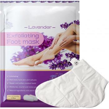 Masca Exfolianta pentru Picioare tip Soseta cu Lavanda, Repara Calcaiele Crapate