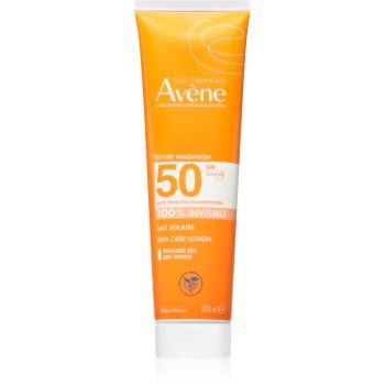 Avène Sun Care Lotion 100% Invisible lapte de corp pentru soare rezistent la apa SPF 50