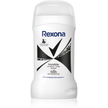 Rexona Invisible Black&White deodorant solid împotriva petelor albe