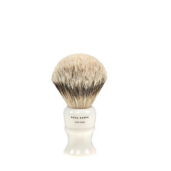 Shaving brush high quality resin ivory  pure badger small  50 gr