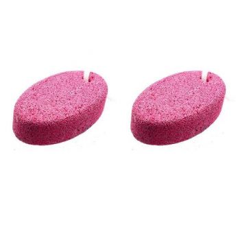 Piatra ponce, pentru ingrijire calcaie, model oval, set 2 bucati roz