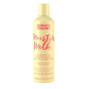 Balsam leave-in fortifiant cu ulei de rozmarin, Moisture Milk, Strong Curls, Umberto Giannini, 250 ml