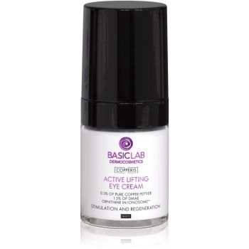 BasicLab Dermocosmetics Copperis cremă de ochi cu efect de lifting pentru noapte
