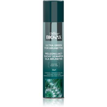 Biovax Glamour Ultra Green For Brunettes șampon uscat pentru nuante de par castaniu