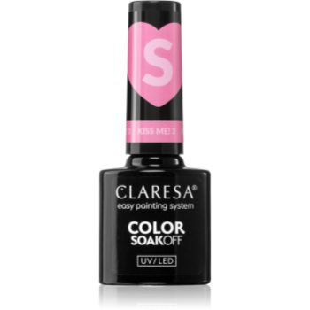 Claresa SoakOff UV/LED Color Kiss Me lac de unghii sub forma de gel