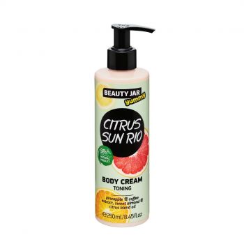 Crema pentru corp tonifianta Citrus Sun Rio, Beauty Jar, 250 ml