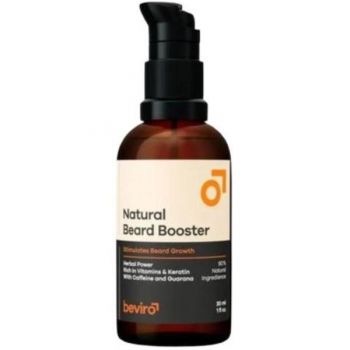 Crema stimulatoare pentru cresterea barbii Beviro Natural Beard Booster, 30 ml