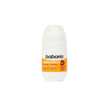 Deodorant roll-on fara alcool pentru pielea sensibila, cu dublu efect, Silky Skin, Babaria, 50 ml