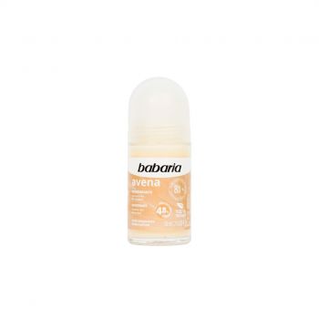 Deodorant roll-on fara alcool, piele sensibila, Avena, Babaria, 50 ml