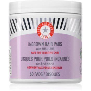 First Aid Beauty Ingrown Hair Pads tampoane exfoliante pentru fire de păr sub piele