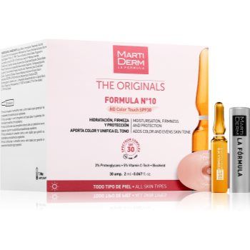 MartiDerm The Originals Formula Nº10 HD Color Touch ser facial hidratant cu vitamina C