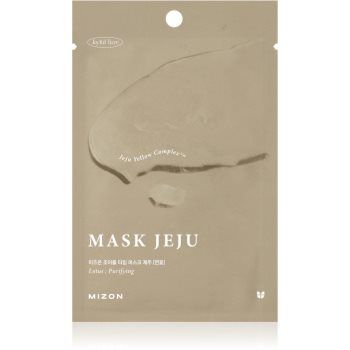 Mizon Joyful Time Jeju Lotus mască textilă hidratantă pentru un ten curat și sănătos