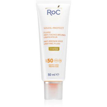 RoC Soleil Protect Anti Brown Spots Unifying Fluid Tinted lichid nuanțator pentru uniformizarea tenului SPF 50