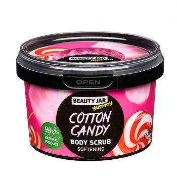 Scrub pentru corp pentru catifelare Yummy Cotton Candy, Beauty Jar, 360 g