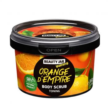 Scrub pentru corp tonifiant Orange d'Empire, Beauty Jar, 360 g