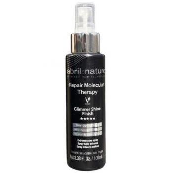 Spray stralucire extrema si reparare pentru par deteriorat Glimer Shine Finish Molecular Therapy Abril et Nature, 100 ml