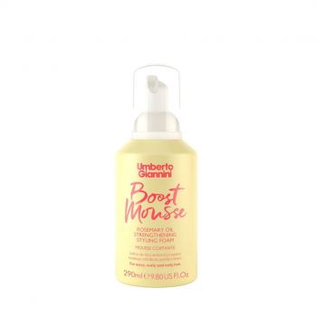 Spuma fortifianta pentru styling cu ulei de rozmarin pentru parul cret, Strong Curls, Umberto Giannini, 290 ml