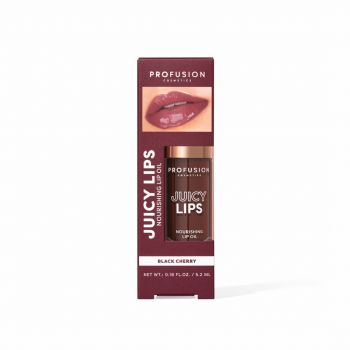 Ulei de buze hranitor si colorat Juicy Lip Tint, nuanta Black Cherry, Profusion Cosmetics, 4.5 ml
