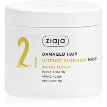 Ziaja Plant Essentials Banana Flower masca de par hranitoare pentru par deteriorat